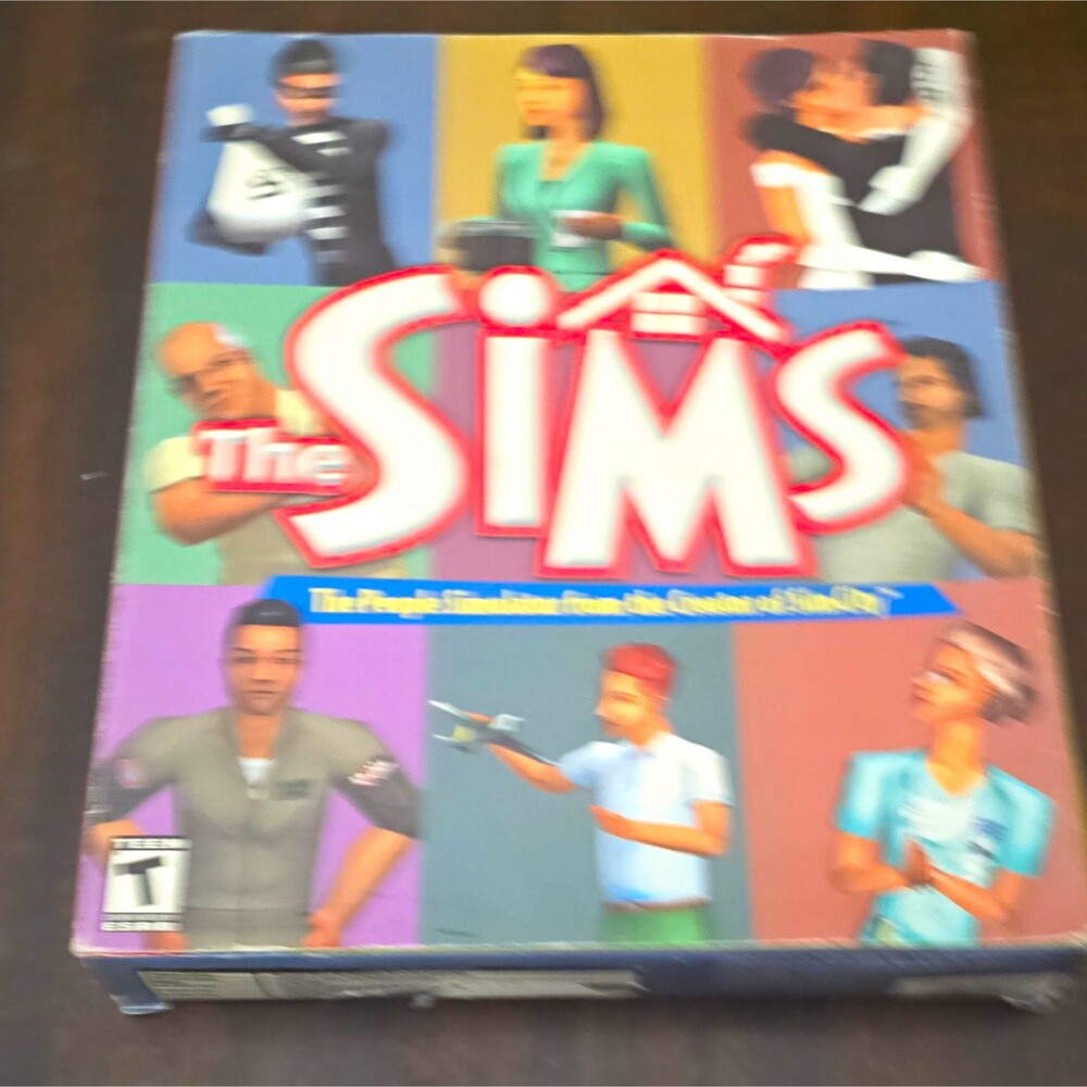 The Sims PC CD-ROM 2000 Simulation T-Teen Manual Included Fully complete